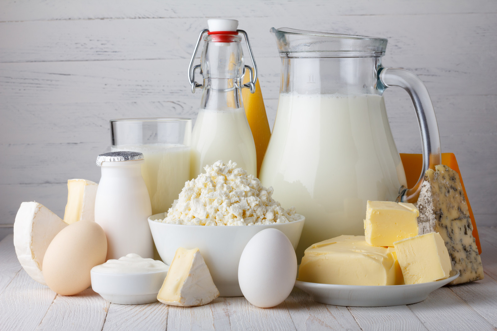 Michlprodukte und Eier